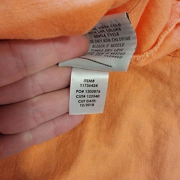 Torrid ORANGE PEACH LINEN HOODED ANORAKDETAILS - Picture 10 of 10